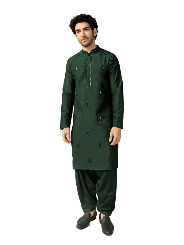 KISAH Men’s Printed Kurta Patiyala Set | Traditional Outfit for Men | Festive & Wedding Ethnic Wear | Elegant & Comfortable