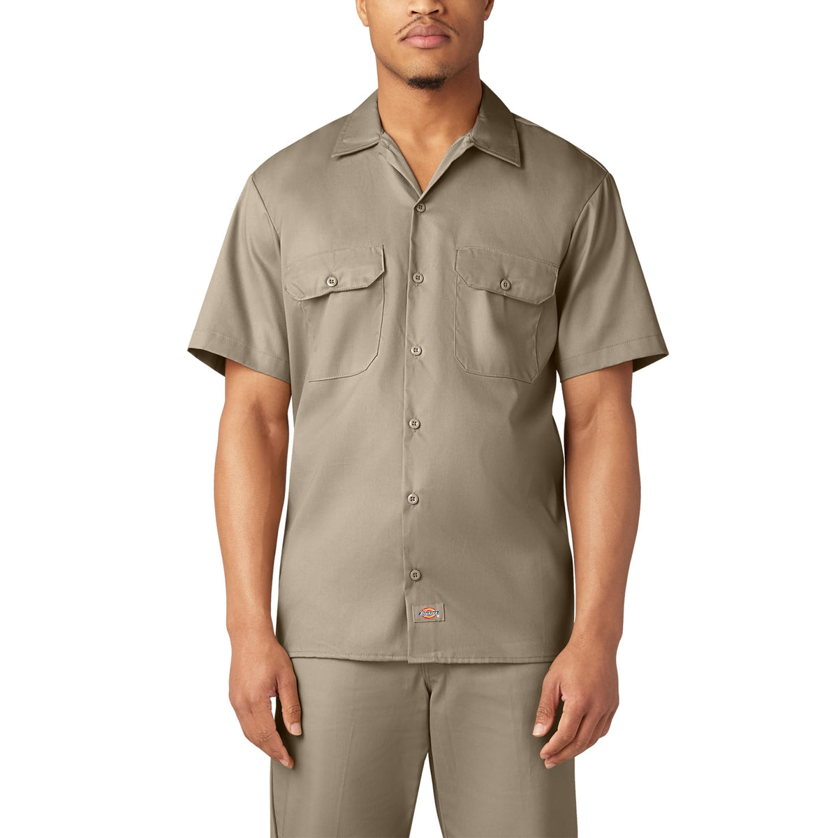 Dickies Men's Flex Relaxed Fit Short Sleeve Work Shirt