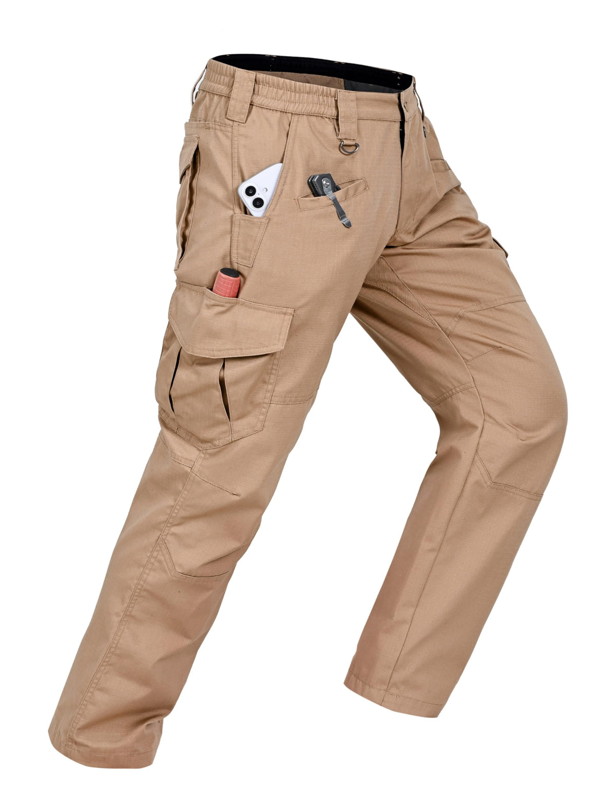CNBQDD Mens Work Pants Cargo Tactical Construction for Men Ripstop Waterproof Lightweight Outdoor Hiking with Pockets