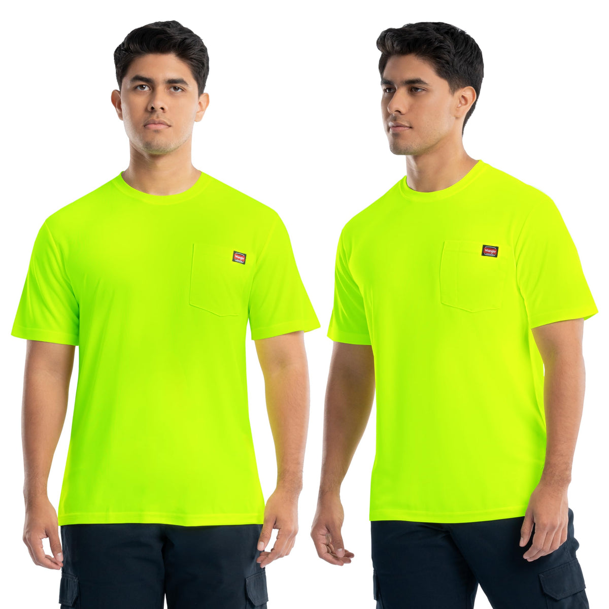 Wrangler Men's Short Sleeve UPF 40 Performance Pocket T-Shirt, 2-Pack