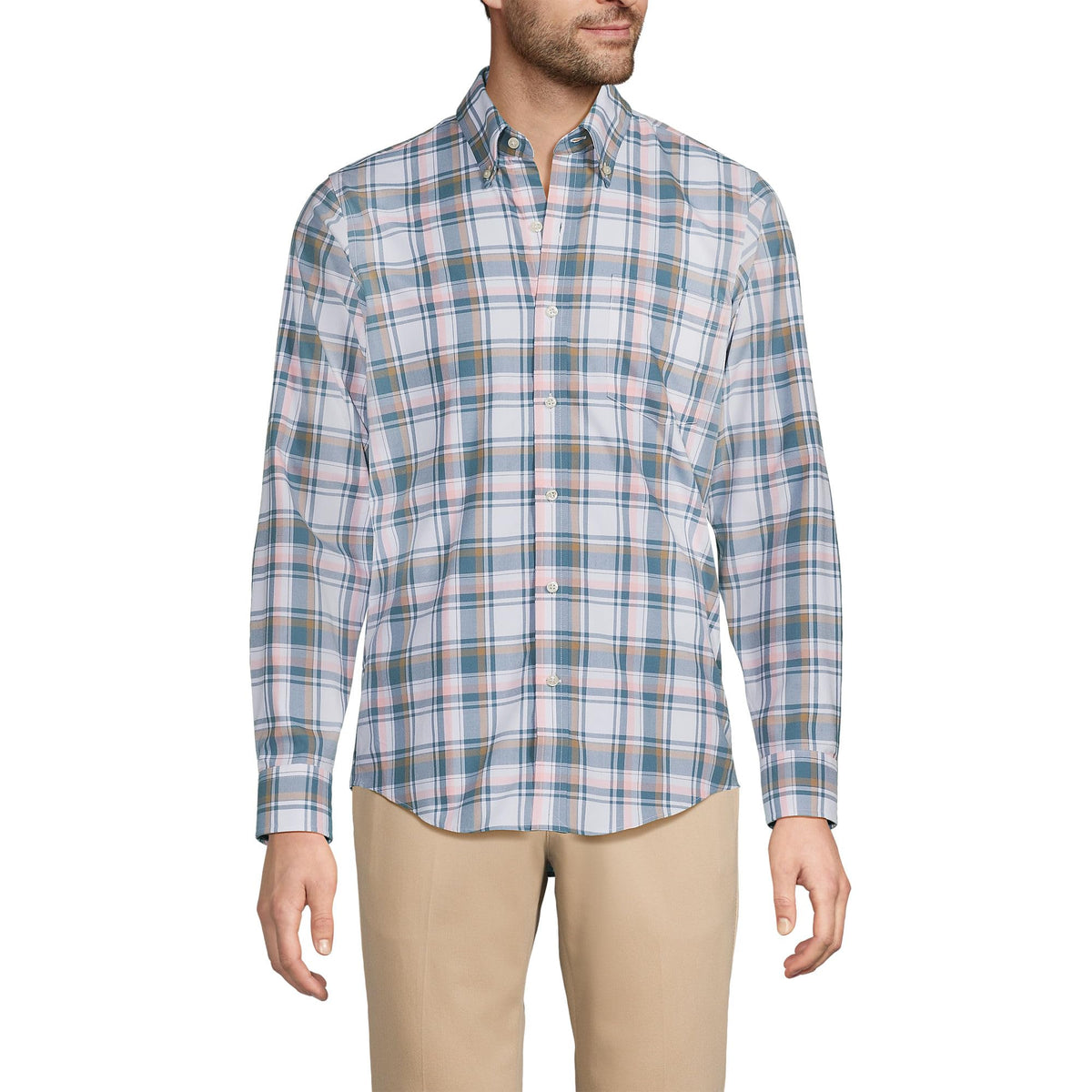 Men's Traditional Fit No Iron Twill Shirt