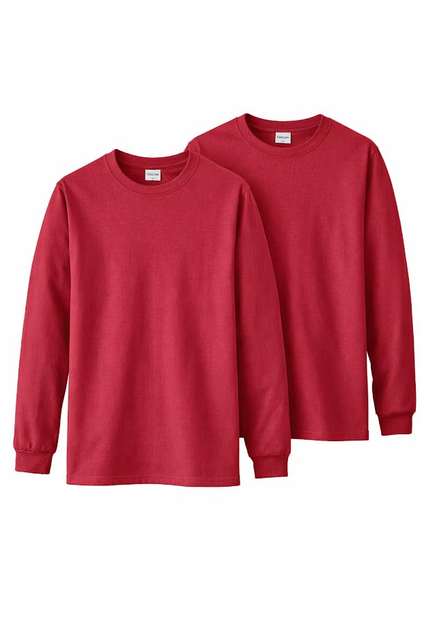 Gildan Adult Ultra Cotton Long Sleeve T-Shirt, Style G2400, Multipack