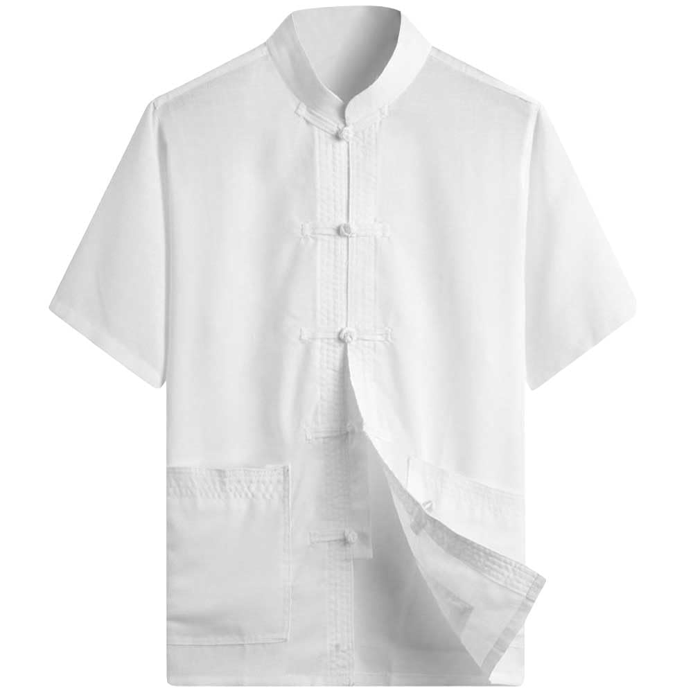 ZooBoo Men's Kung Fu Uniform Short Sleeve Chinese Shirt