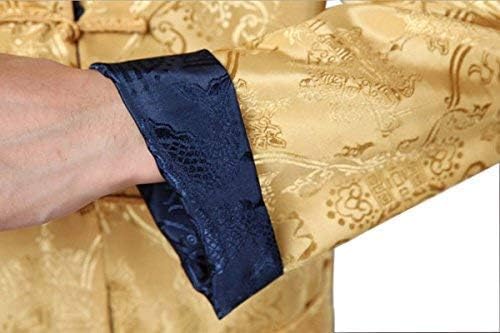 Chinese Traditional Tai Chi Uniform Long Sleeve Top Kungfu Shirt Tang Suit for Men