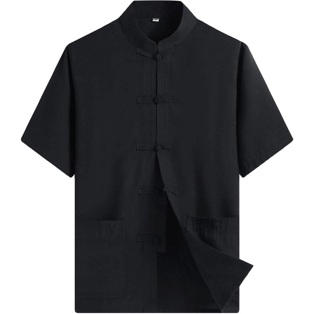 ZooBoo Men's Kung Fu Uniform Short Sleeve Chinese Shirt