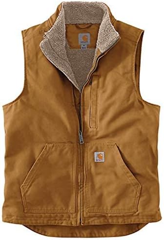 Carhartt Men's Washed Duck Mock-Neck Vest