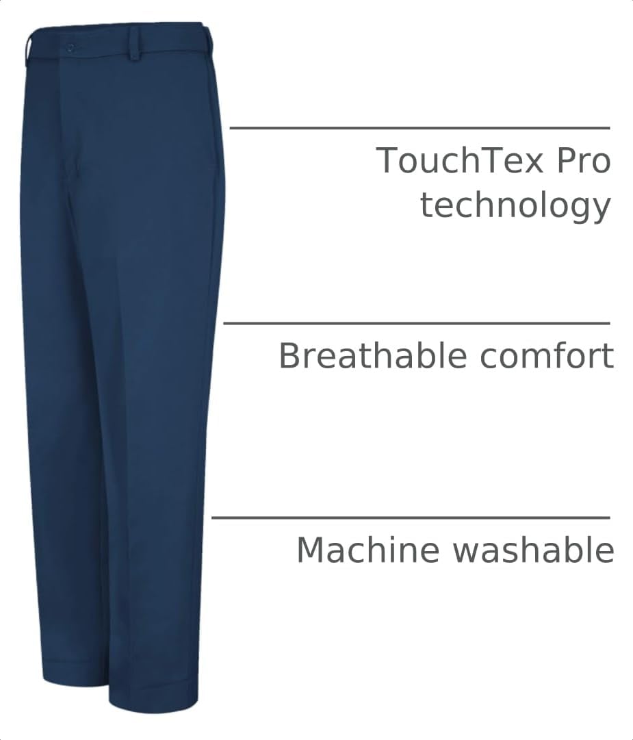Red Kap Men's Stain Resistant, Flat Front Work Pants
