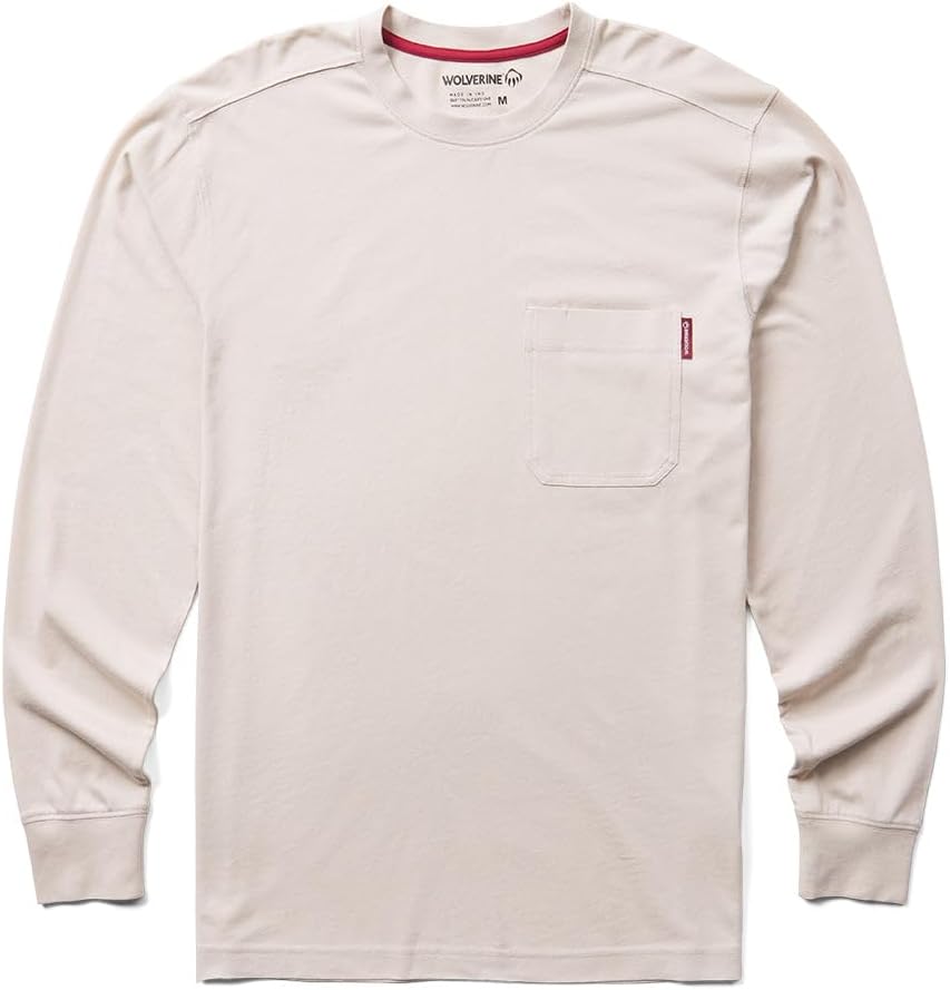 Wolverine Men's Classic Long Sleeve Pocket Tee