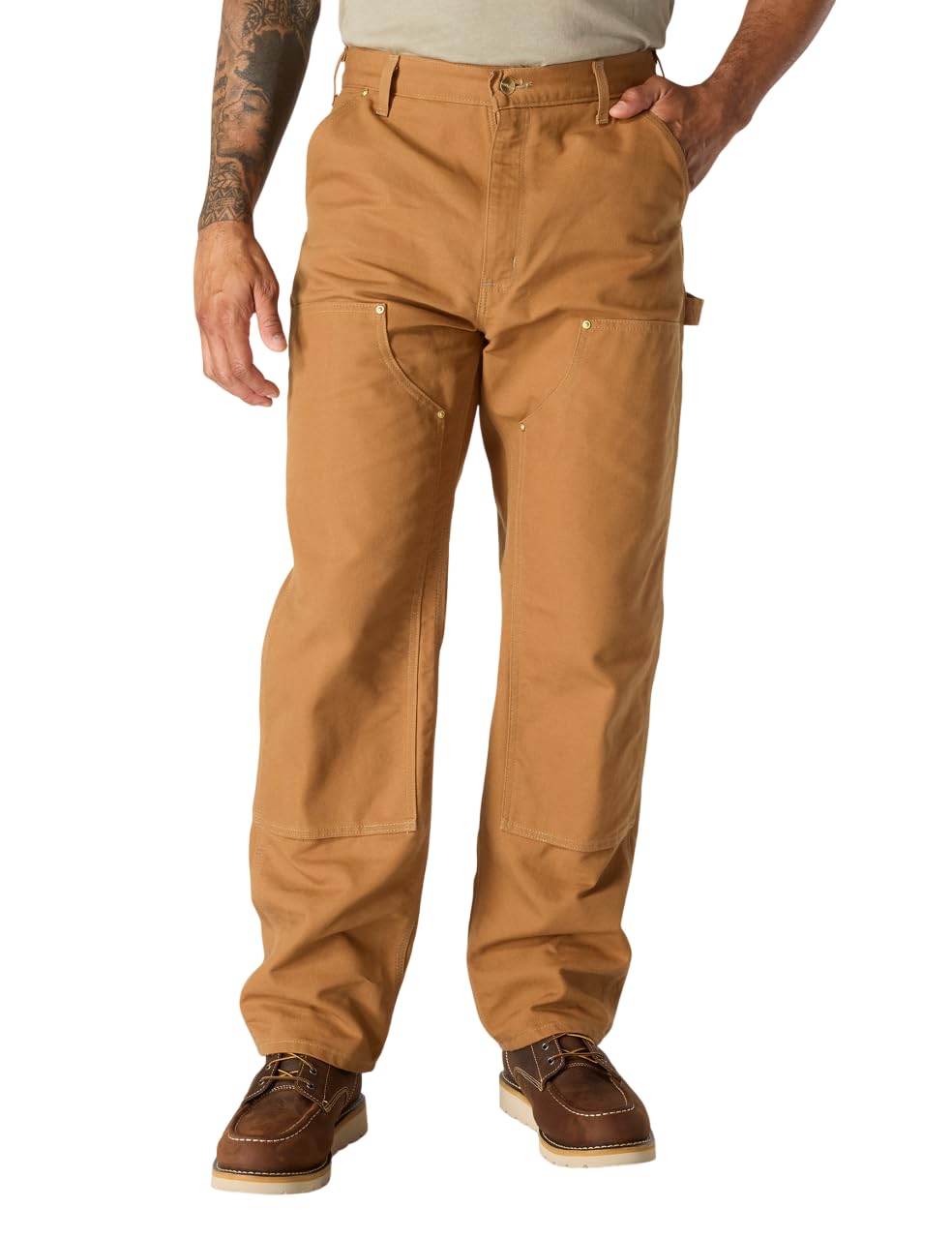 Carhartt Men's Iconic B01 Firm Duck Double-Front Dungaree