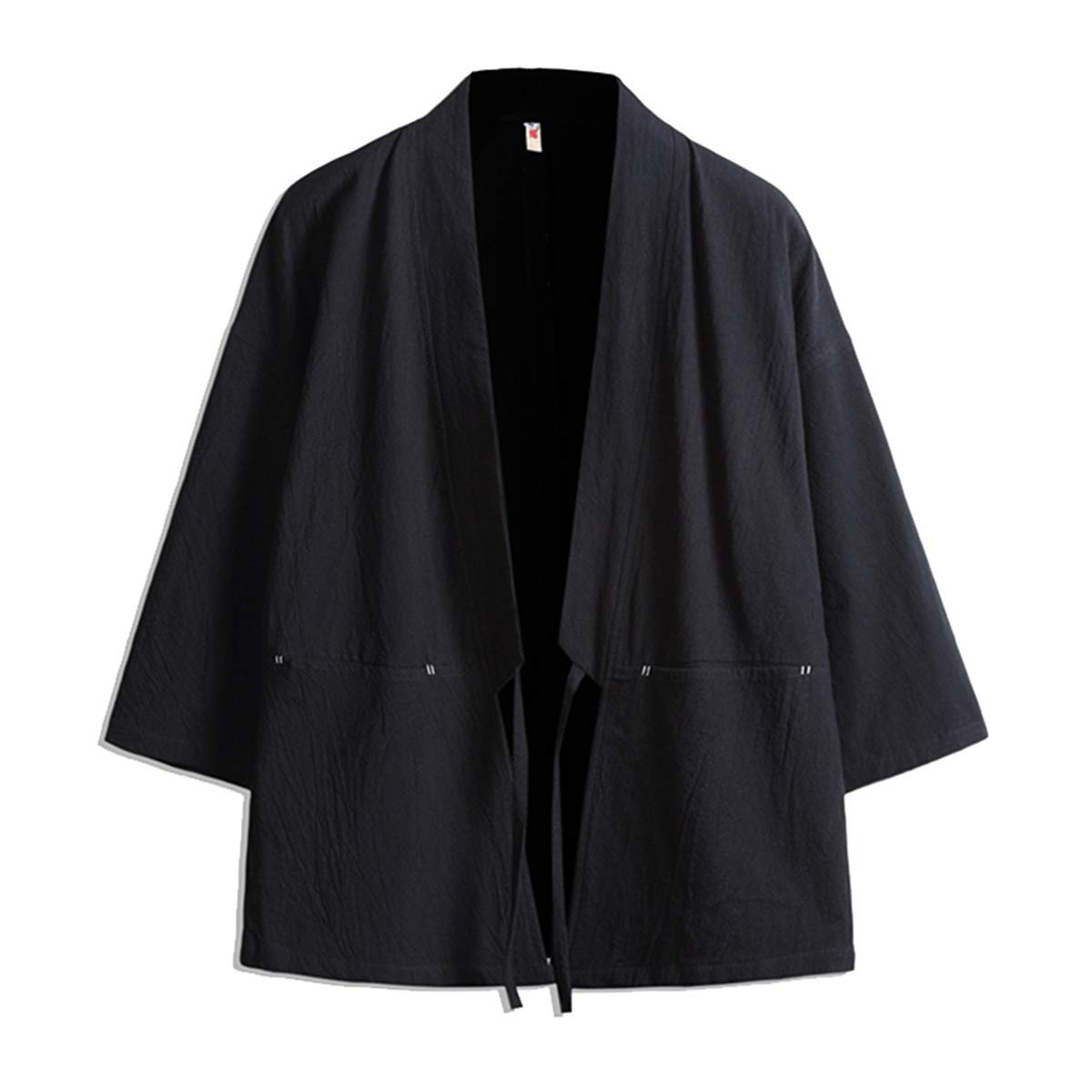 Seidarise Men's Kimono Traditional Japanese Clothing Male Cardigan Noragi Jacket Yukata Coat Haori