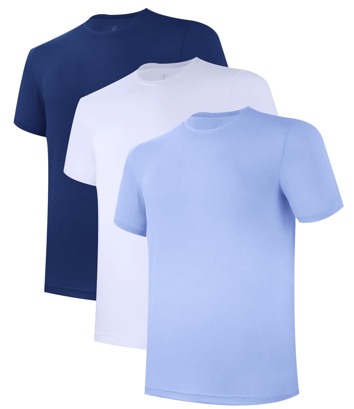 BAMBOO COOL Mens Undershirts Pack, Soft T Shirts for Men, Moisture Wicking