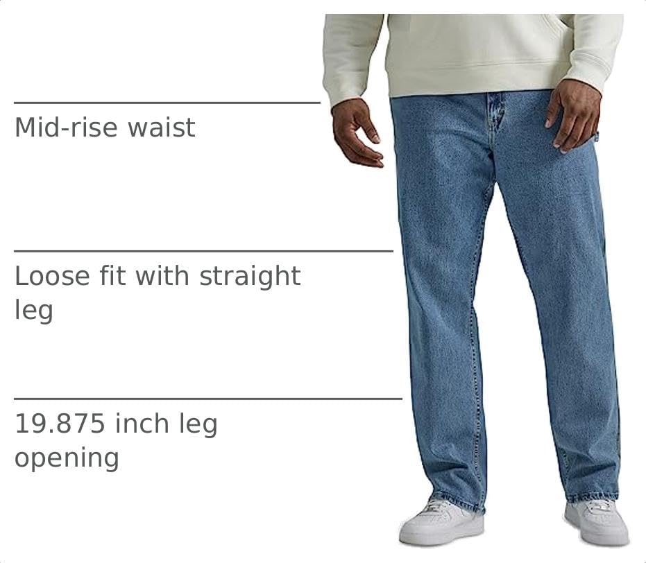 Lee Men's Big and Tall Legendary Workwear Carpenter Jean
