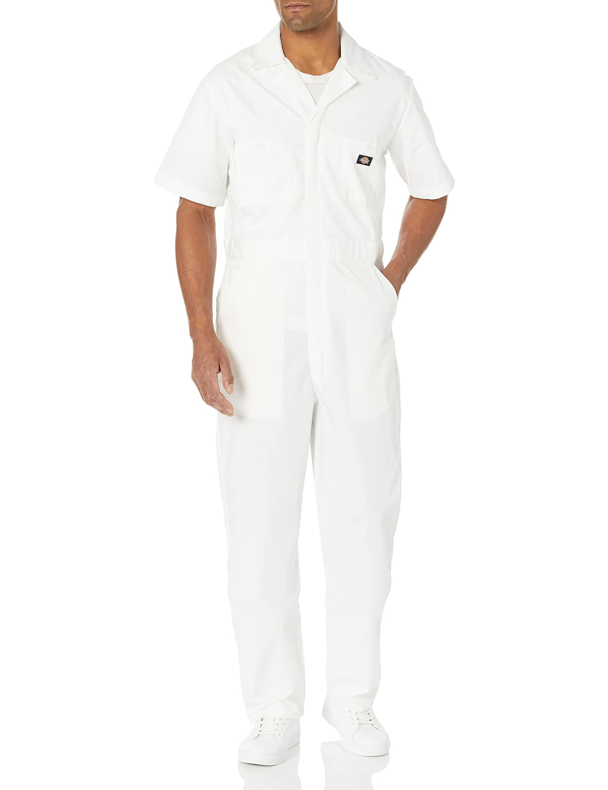 Dickies Men's Short Sleeve Coverall – Zipper Front Work Jumpsuit for Mechanics, Industrial Overall Uniform