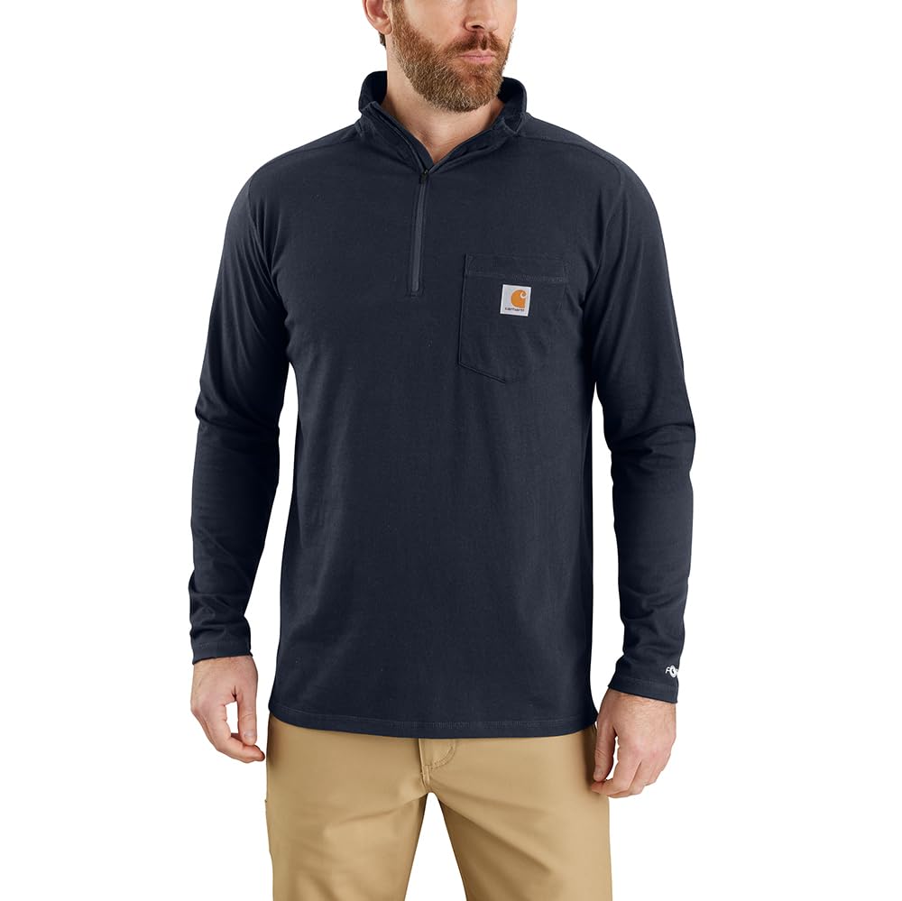 Carhartt Men's 104255 Force® Relaxed Fit Quarter Zip Pocket T-Shirt