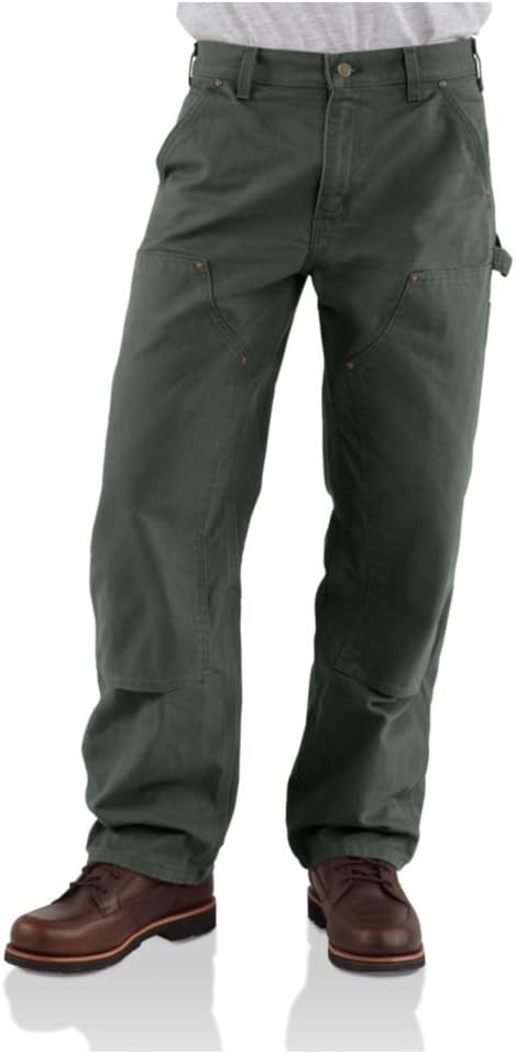 Carhartt Men's Loose Straight Washed Duck Double-Front Dungaree