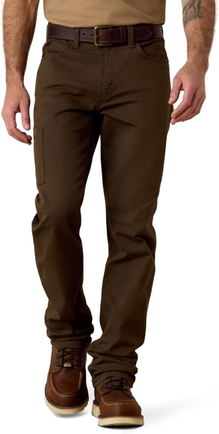 ARIAT Work Men's Rebar M4 Low Rise DuraStretch Made Tough Stackable Straight Leg Pants