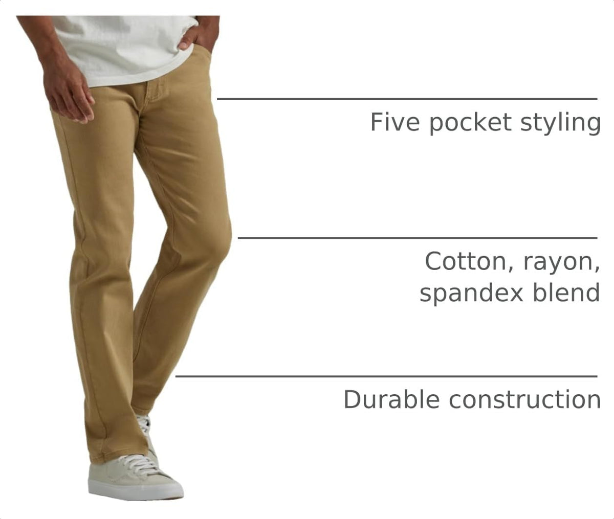 Wrangler Authentics Men's Classic 5-Pocket Regular Fit Flex Jean