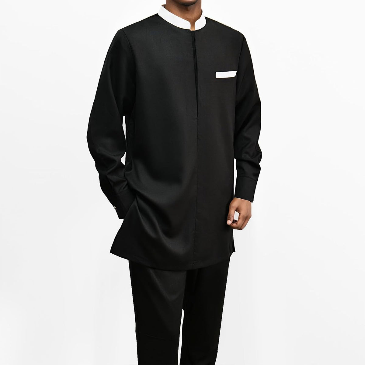 African Suit for Men 2 Piece Set Dashiki Shirt & Pants Outfits