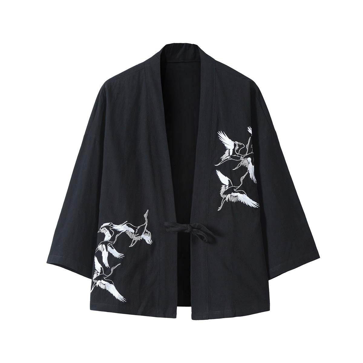 Seidarise Men's Kimono Traditional Japanese Clothing Male Cardigan Noragi Jacket Yukata Coat Haori