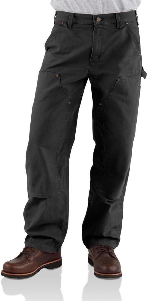 Carhartt Men's Loose Straight Washed Duck Double-Front Dungaree