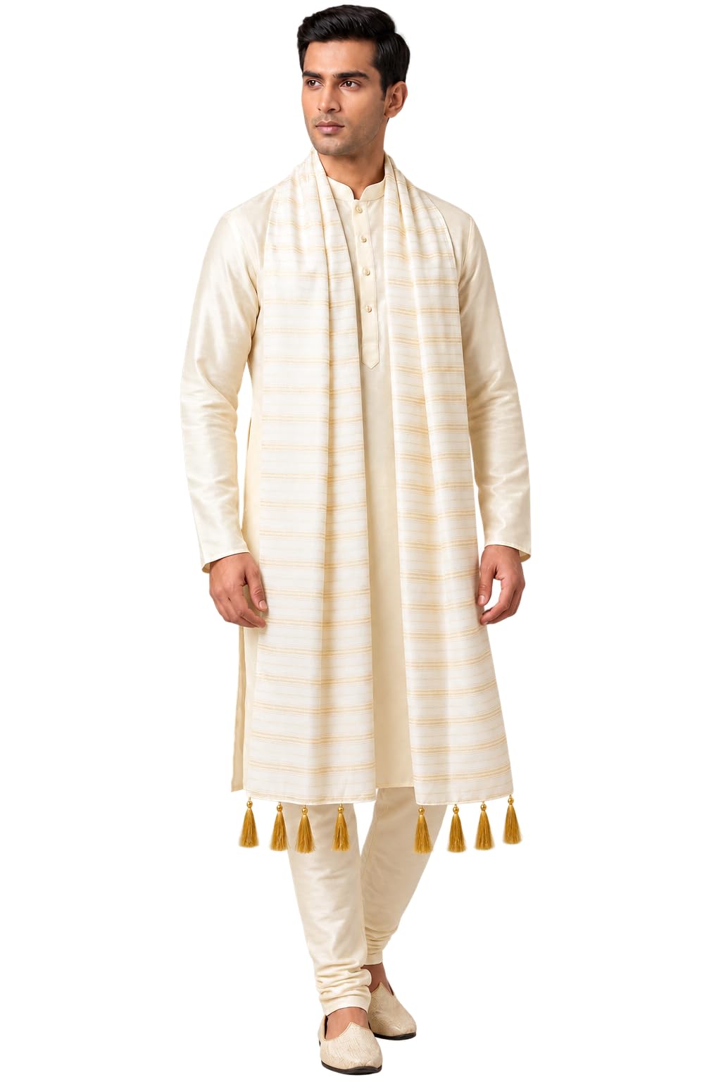 Indian Traditional Kurta Sherwani Dupatta Shawl Scarf For Men (Only Dupatta)