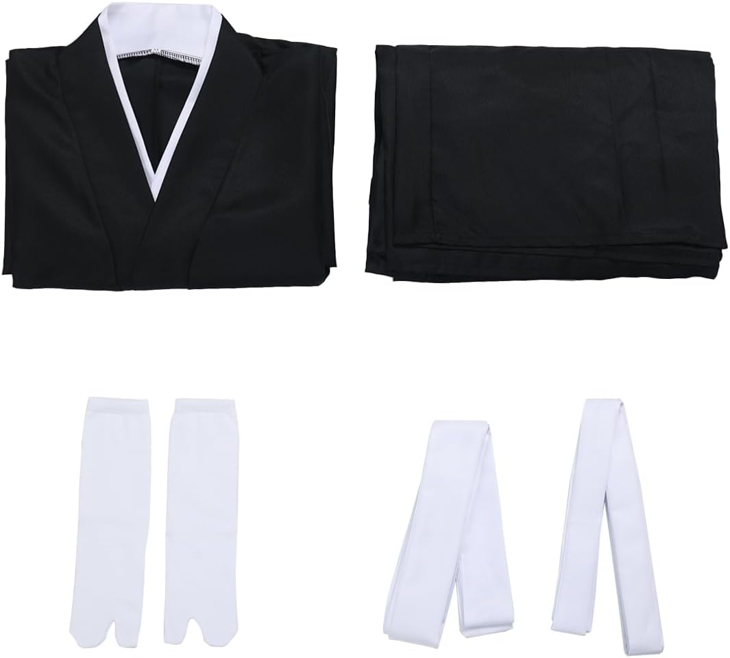 Japanese Samurai Hakama Uniform Traditional Aikido Kendo Martial Arts Anime Costume