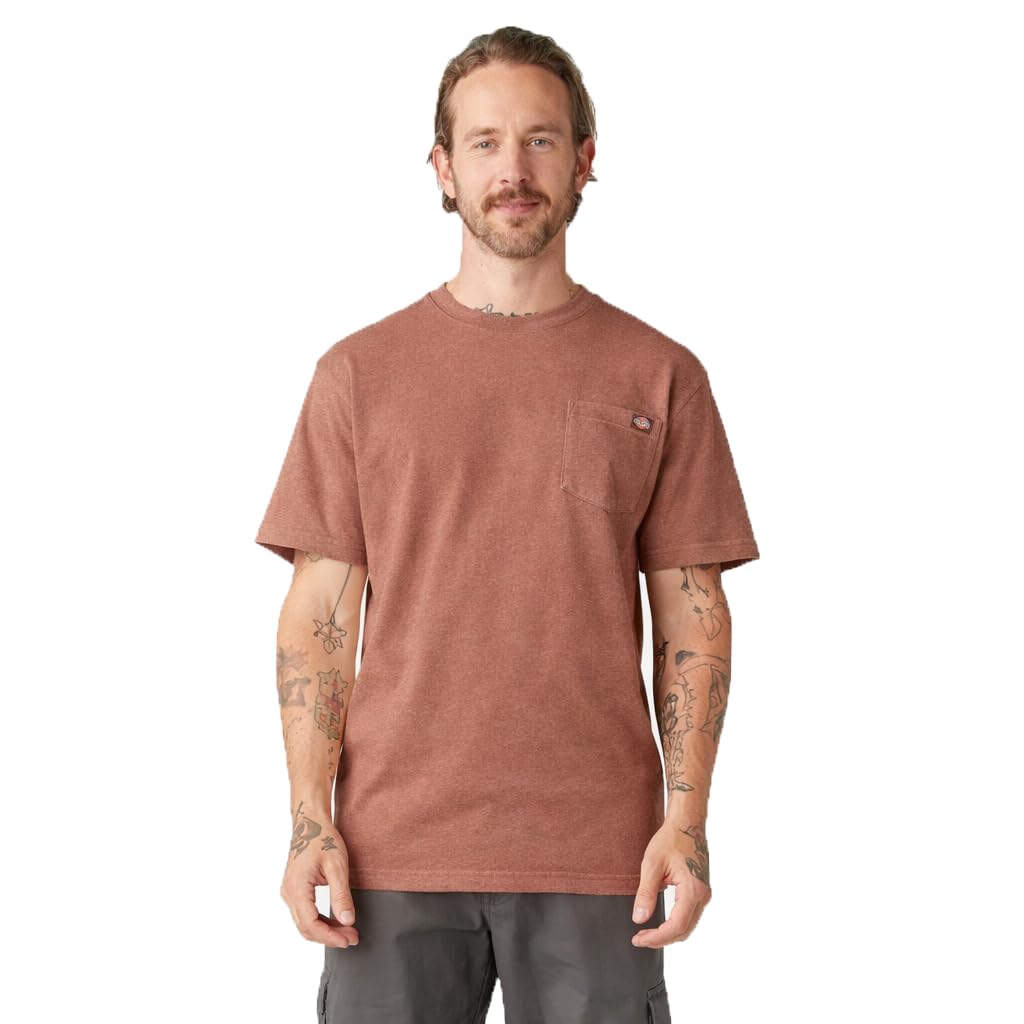 Dickies Men's Heavyweight Heathered Short Sleeve Pocket T-Shirt