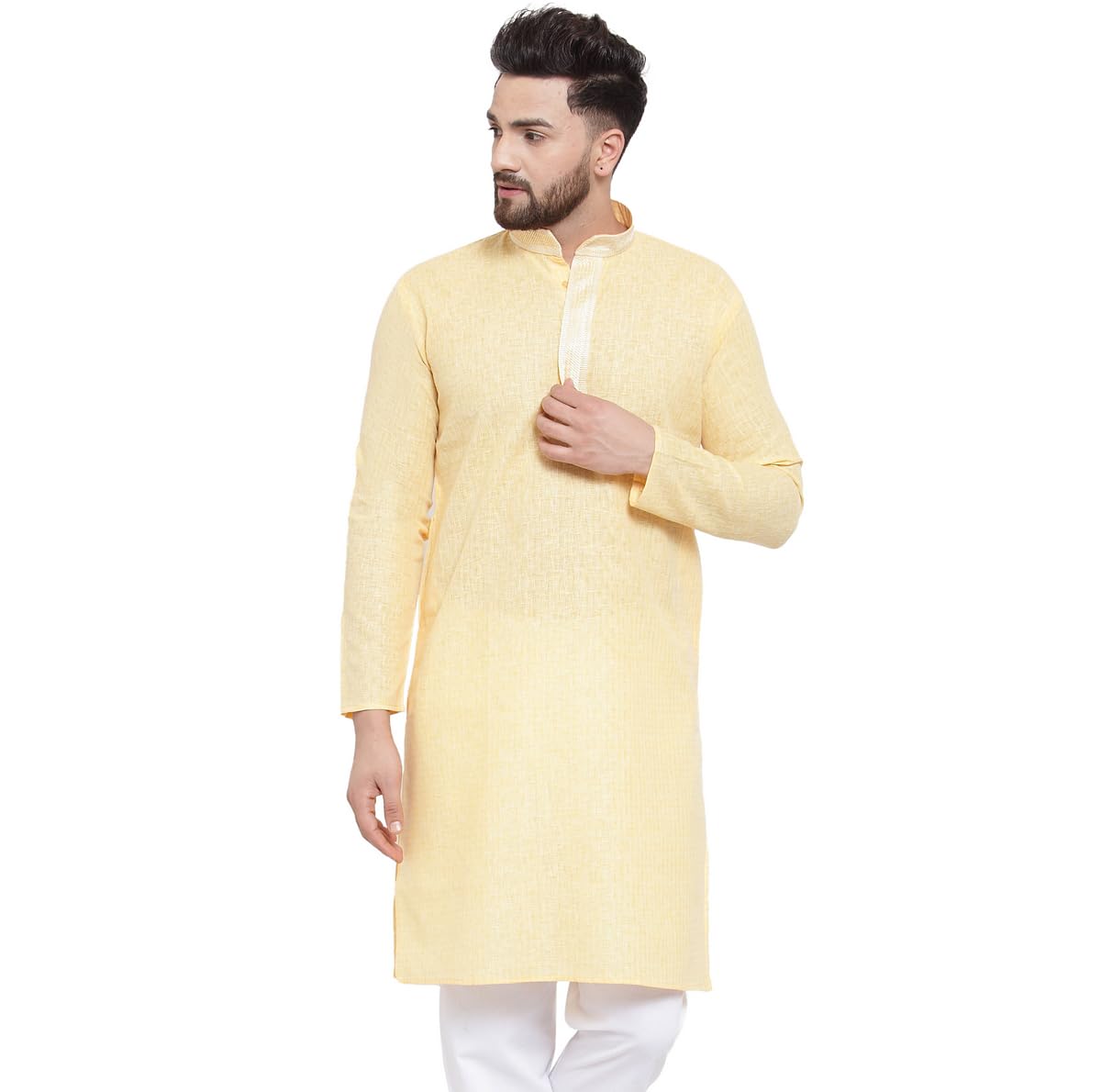 Maple Clothing Kurta Pajama Printed Cotton Indian Apparel for Men Bollywood Outfit