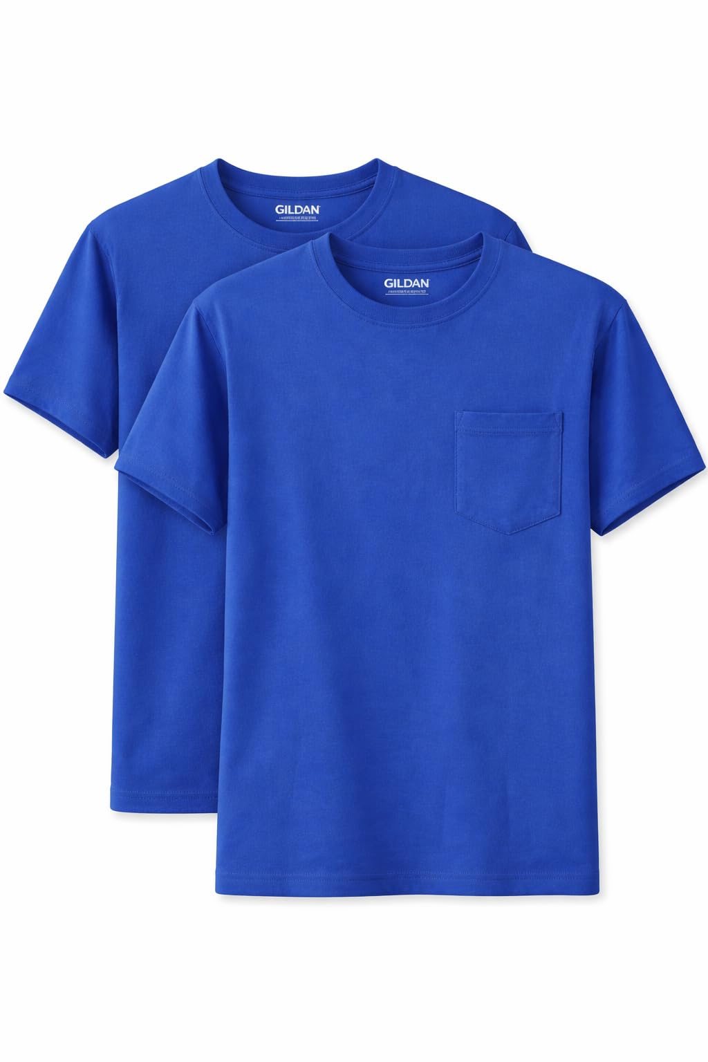 Gildan Unisex Adult DryBlend Workwear T-Shirts with Pocket, 2-Pack