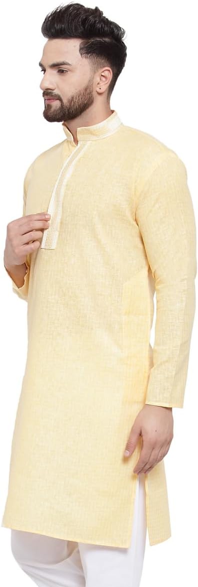 Maple Clothing Kurta Pajama Printed Cotton Indian Apparel for Men Bollywood Outfit
