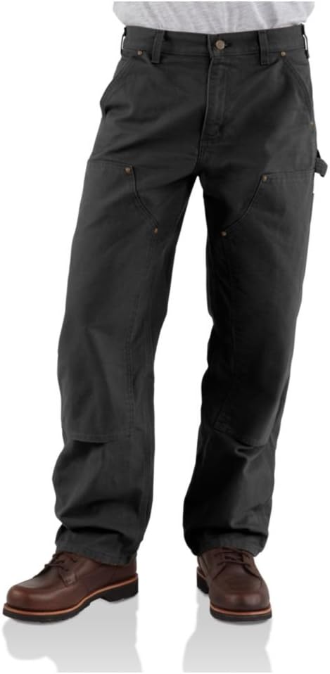 Carhartt Men's Loose Straight Washed Duck Double-Front Dungaree