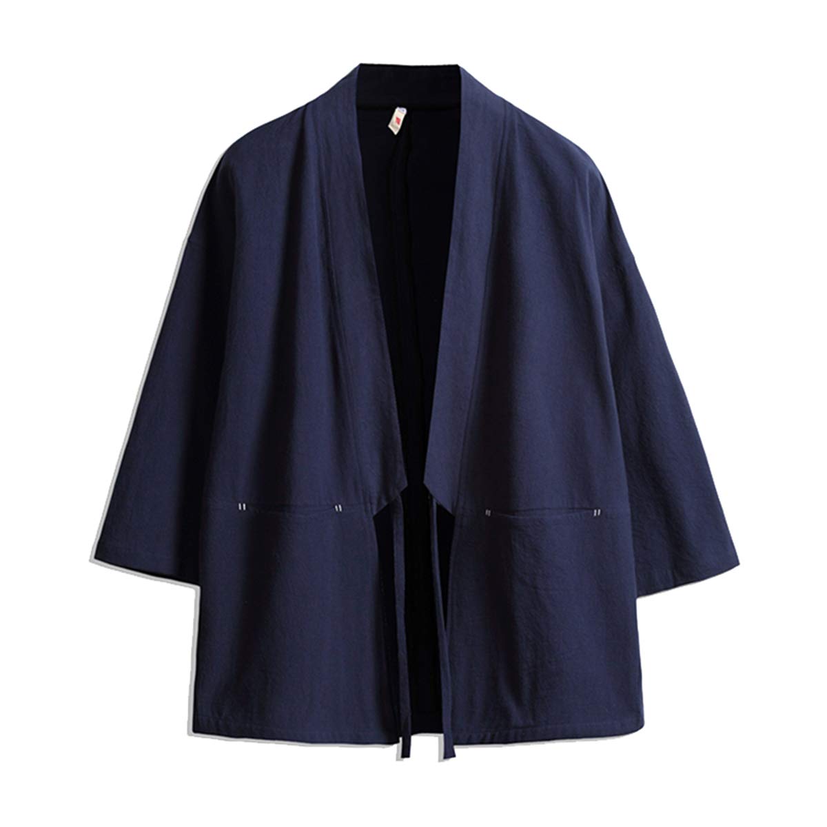 Seidarise Men's Kimono Traditional Japanese Clothing Male Cardigan Noragi Jacket Yukata Coat Haori