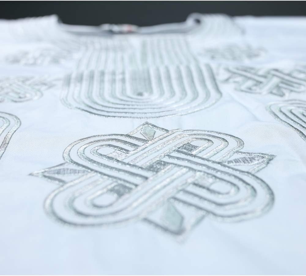 HD African Mens Apparel Agbada Clothing Embroidery Dashiki Shirts and Pants Outfits 3 Pieces