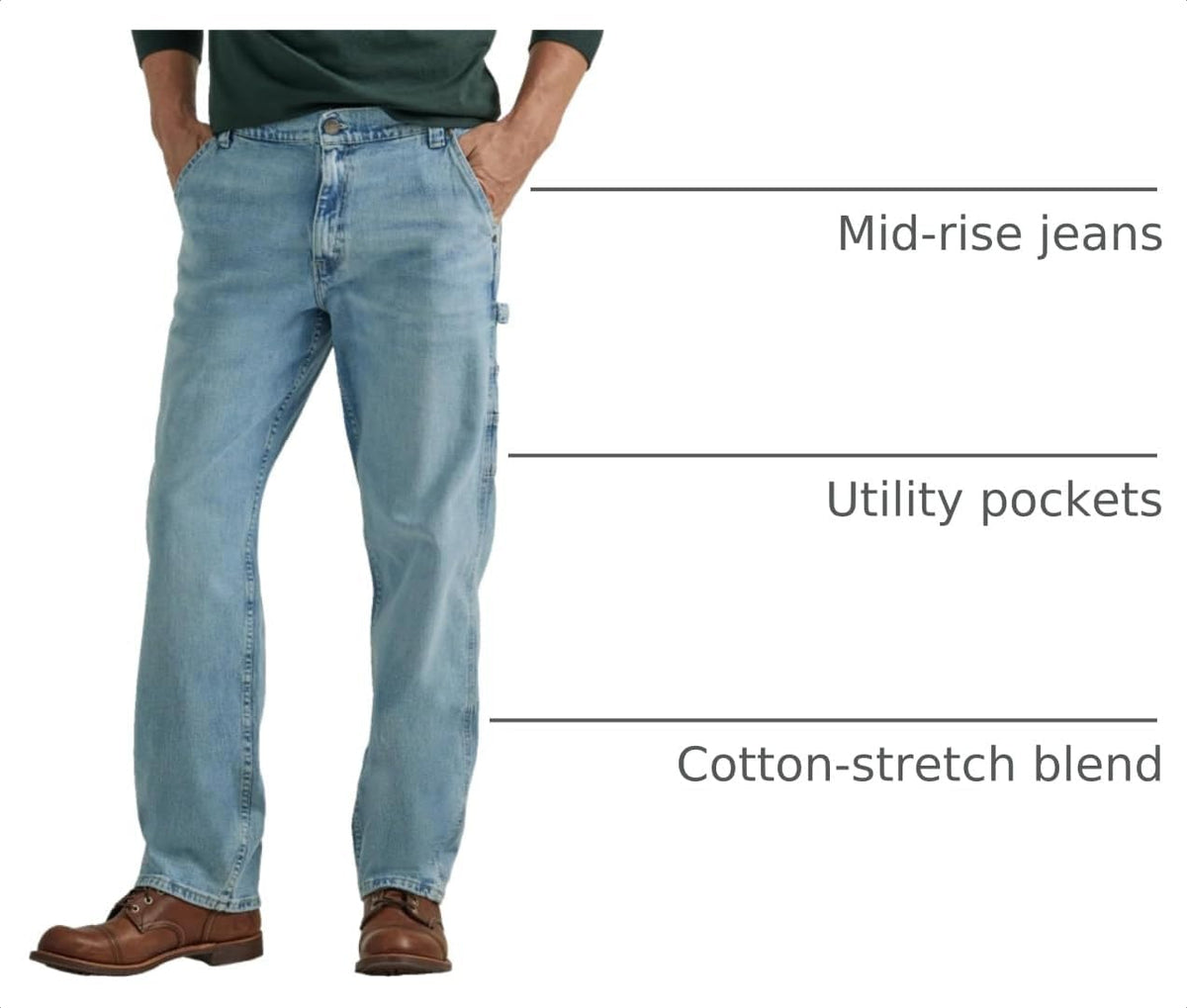 Lee Men's Legendary Workwear Carpenter Jean