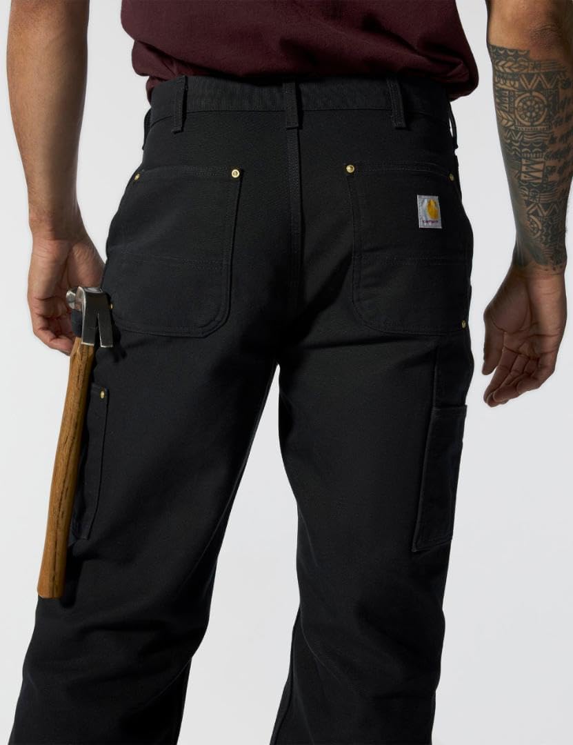 Carhartt Men's Iconic B01 Firm Duck Double-Front Dungaree