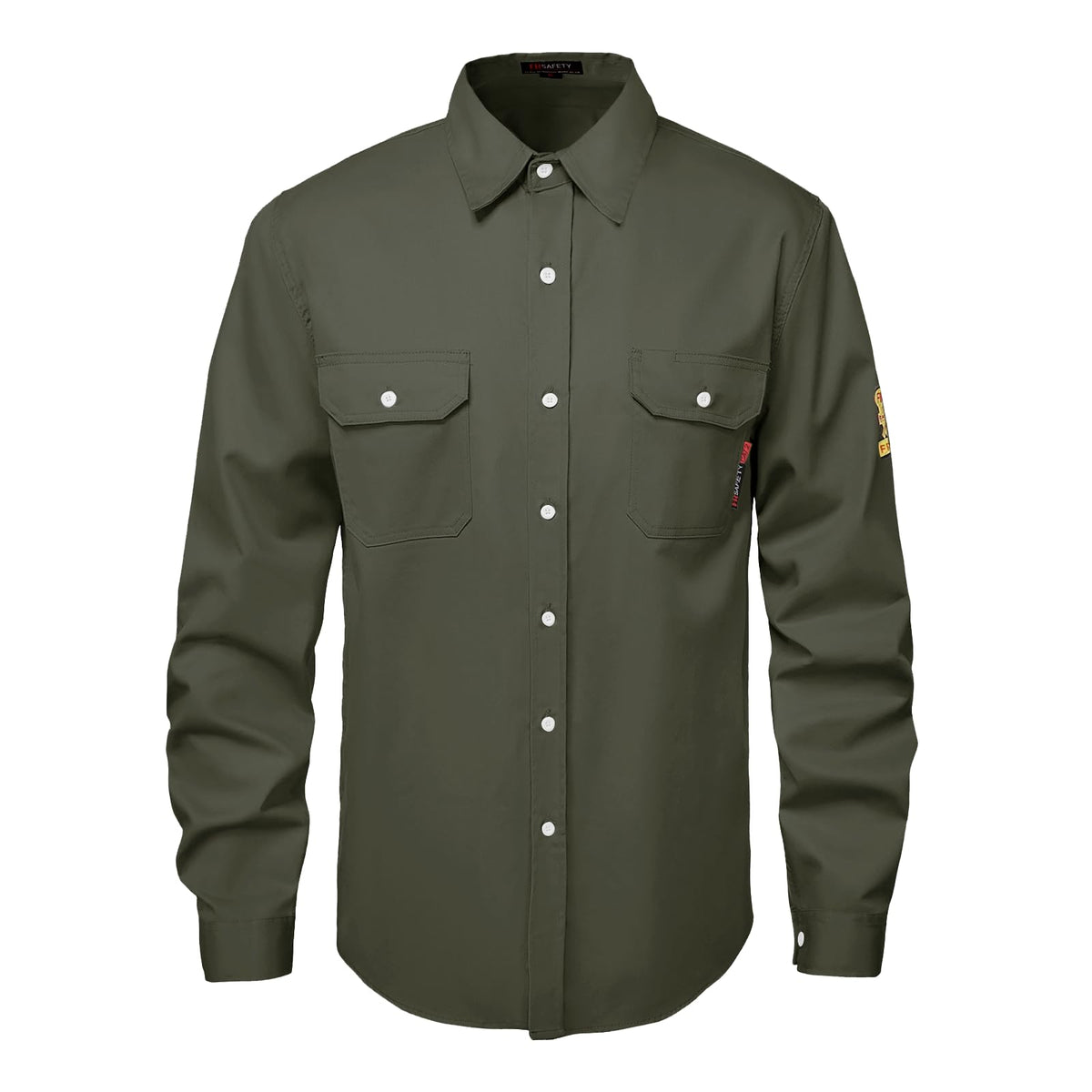 SKSAFETY FR Shirts for Men, 7 oz Flame Resistant Welding Work Shirt