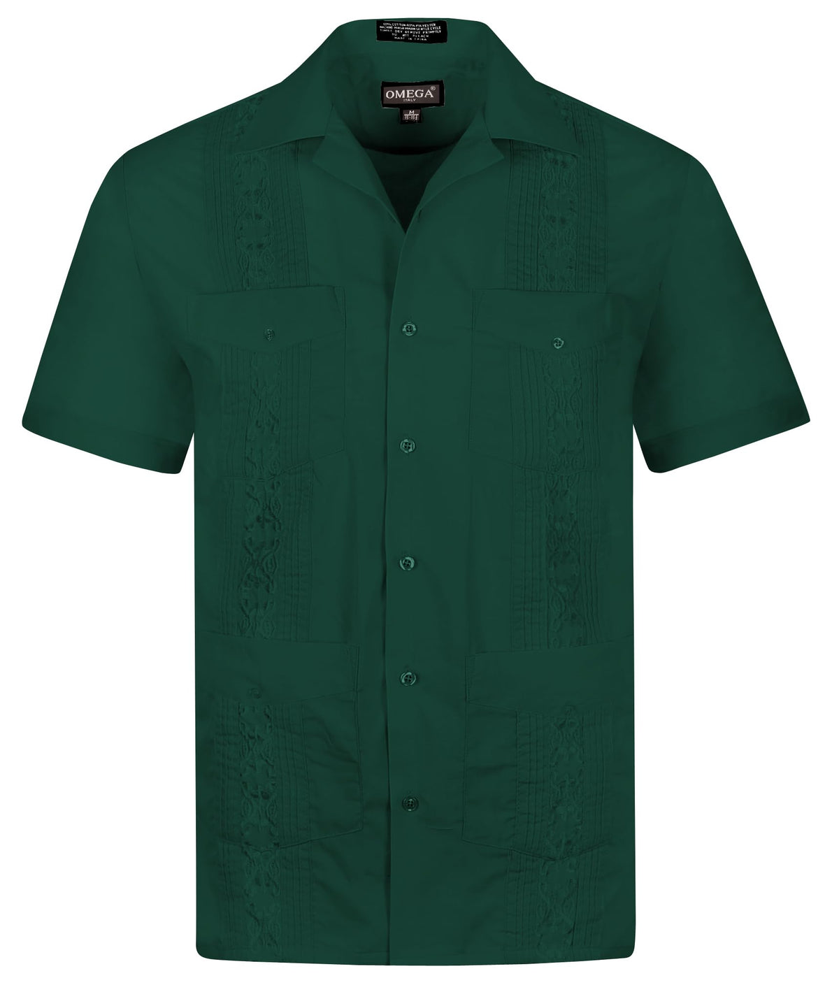 Cuban Guayabera Short Sleeve Shirt, Wedding Cigar Beach Bartender Casual