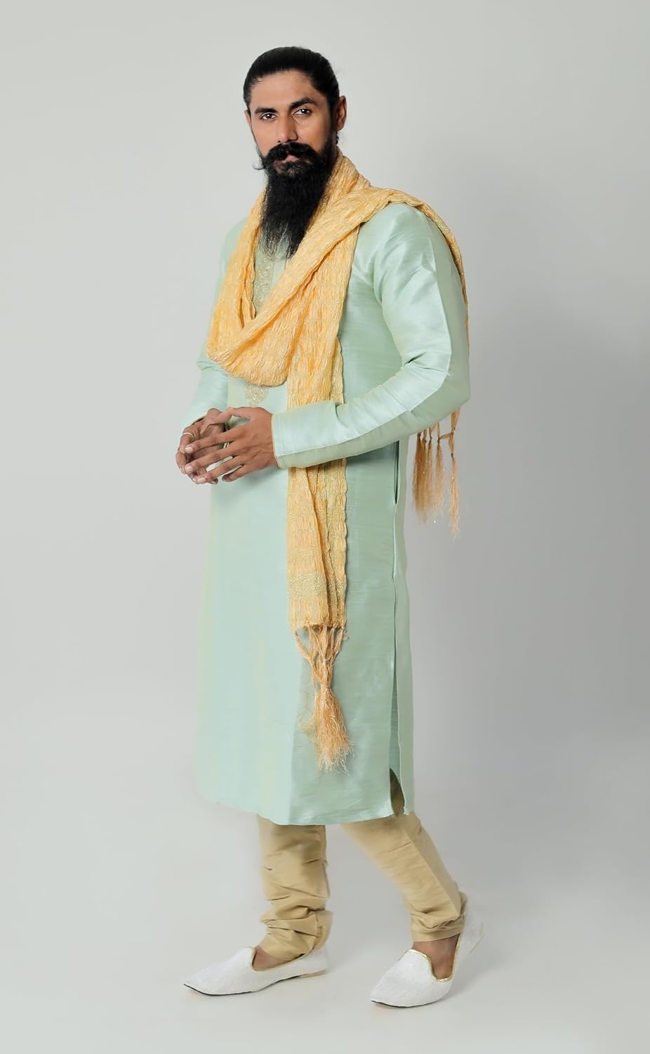 Indian Traditional Kurta Sherwani Dupatta Shawl Scarf For Men (Only Dupatta)