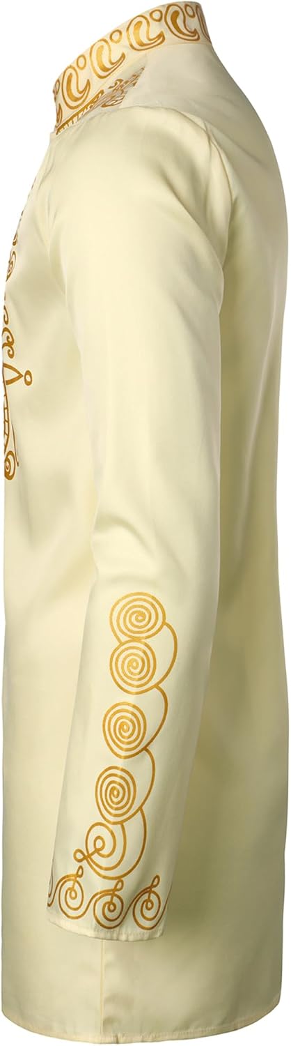 LucMatton Men's African Attire 2 Piece Dashiki Outfit