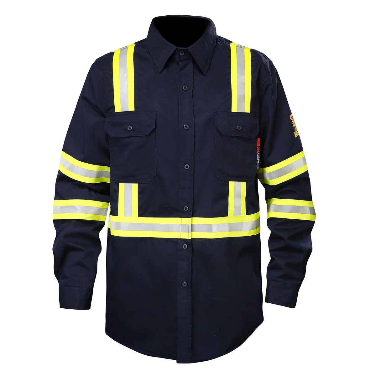 SKSAFETY FR Shirts for Men, 7 oz Flame Resistant Welding Work Shirt