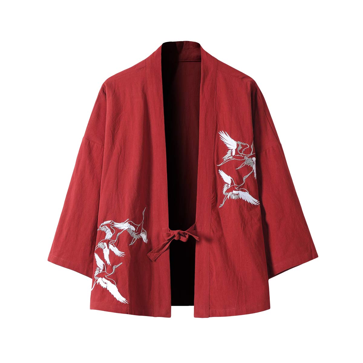 Seidarise Men's Kimono Traditional Japanese Clothing Male Cardigan Noragi Jacket Yukata Coat Haori