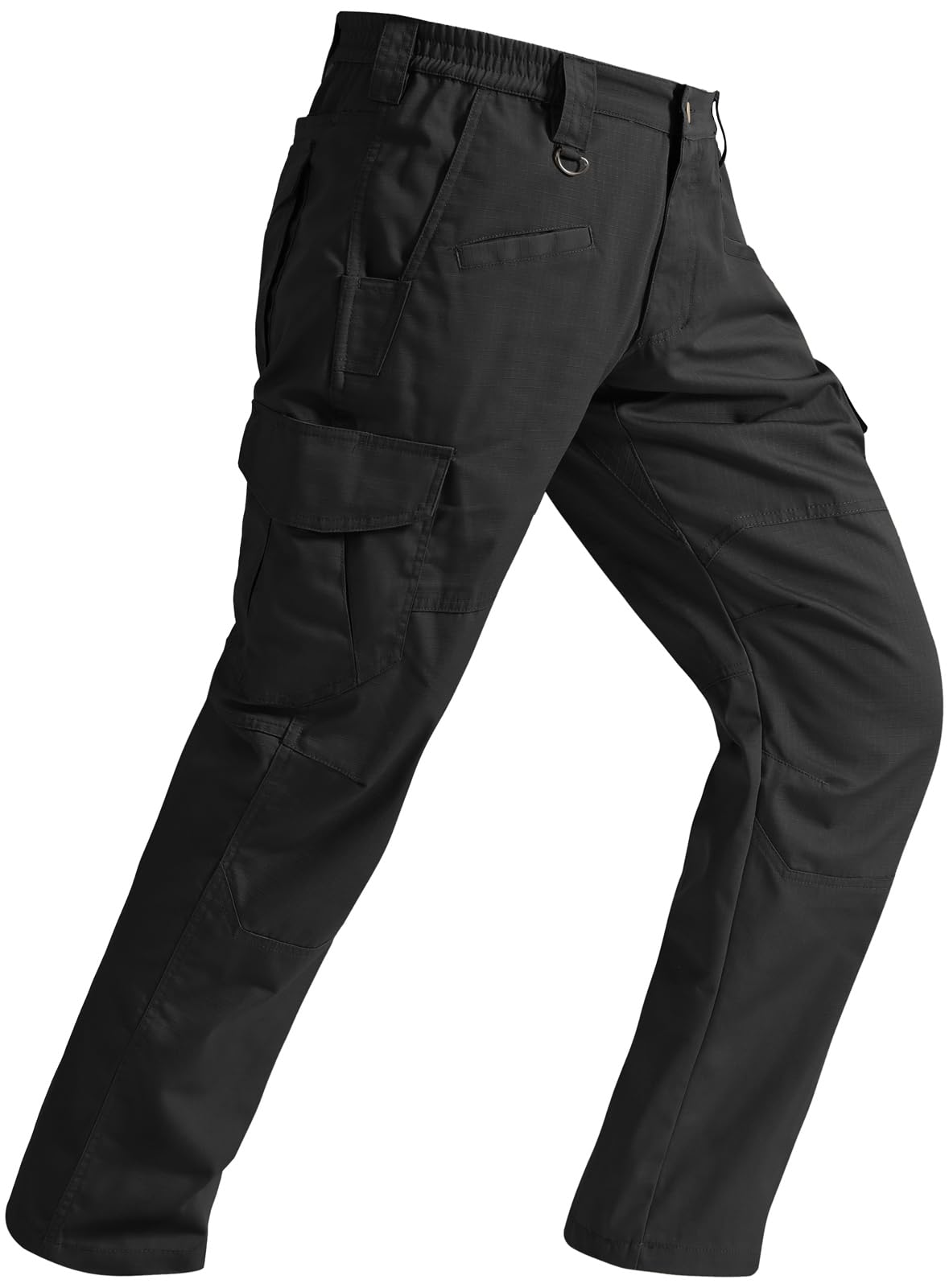 SPOSULEI Mens Tactical Pants Ripstop Cargo Work Pants with 9 Pockets Water Resistant Breathable Hiking Construction Pants