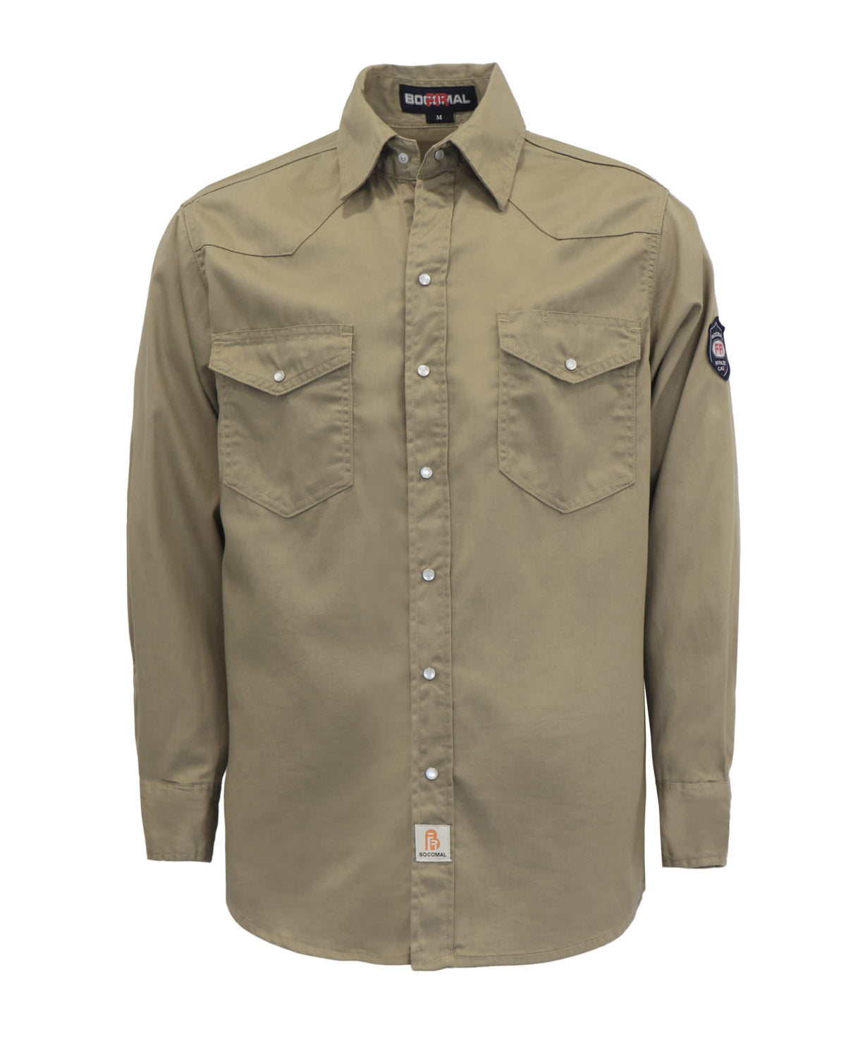 BOCOMAL Men's FR Shirts 6.25oz Lightweight Flame Resistant Welding Workwear