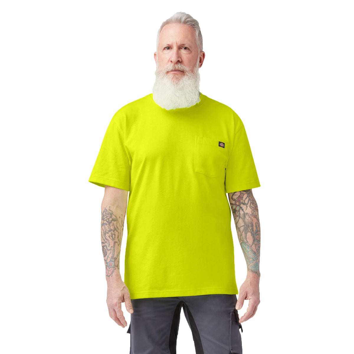 Dickies Men's Heavyweight Heathered Short Sleeve Pocket T-Shirt