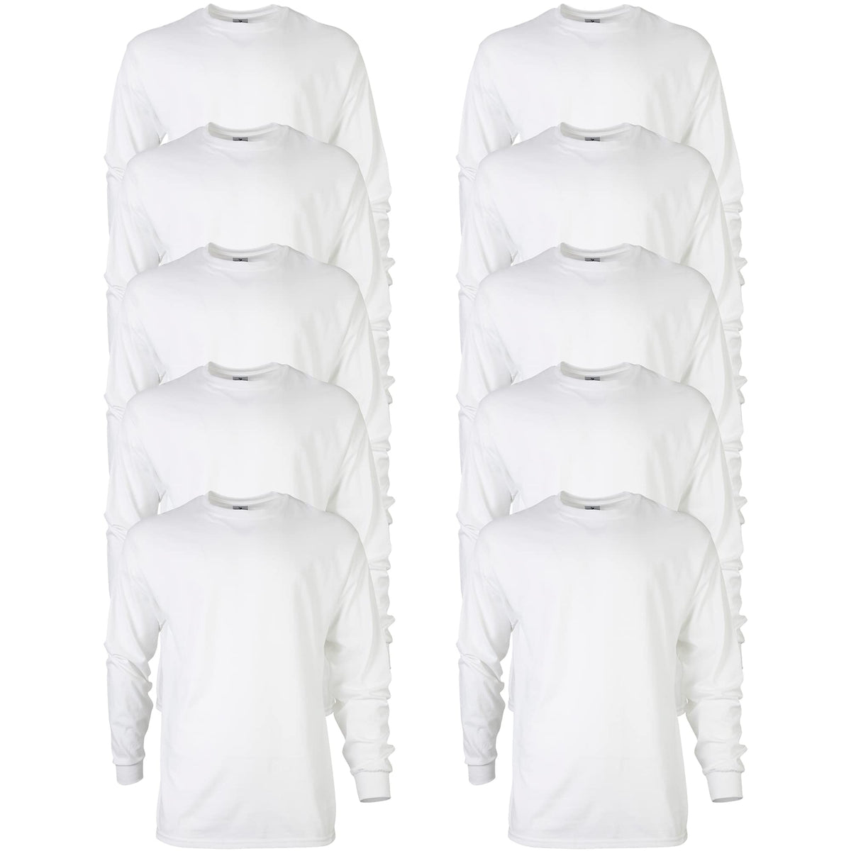 Gildan Adult Ultra Cotton Long Sleeve T-Shirt, Style G2400, Multipack