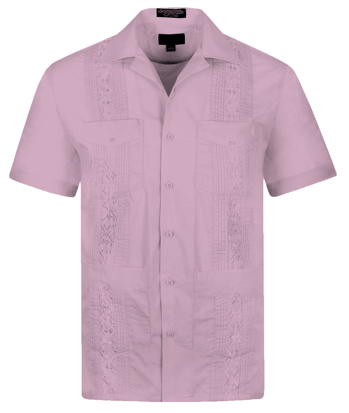 Cuban Guayabera Short Sleeve Shirt, Wedding Cigar Beach Bartender Casual
