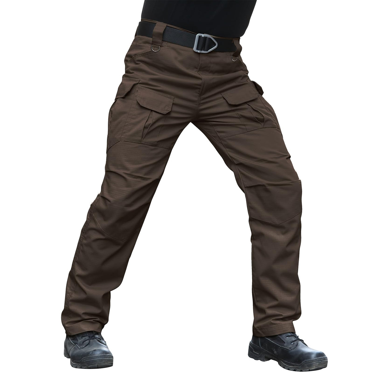 Hiwise Men's Stretch Tactical Pants Water Resistant Ripstop Cargo Pants Outdoor Lightweight EDC Work Hiking Pants