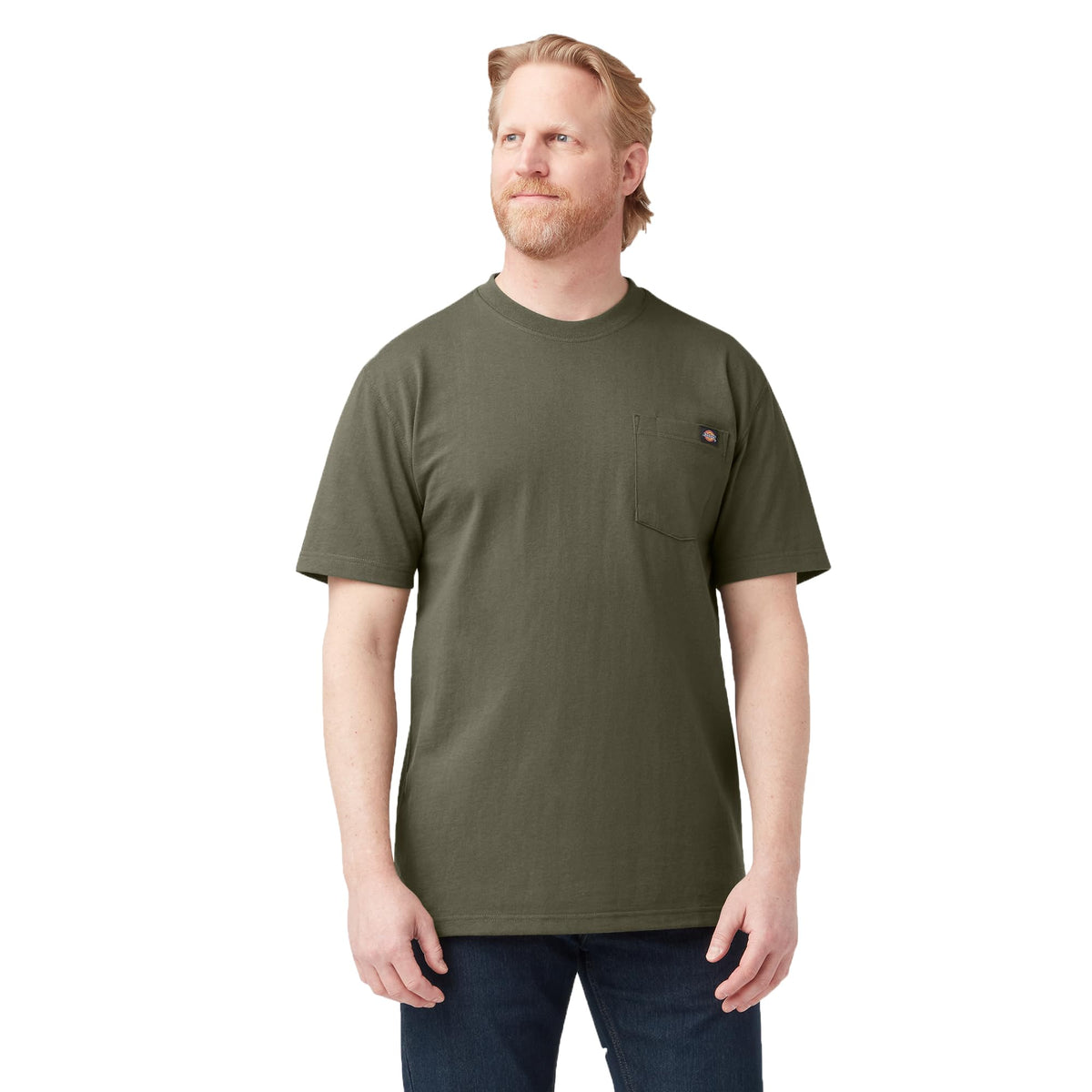 Dickies Men's Heavyweight Heathered Short Sleeve Pocket T-Shirt