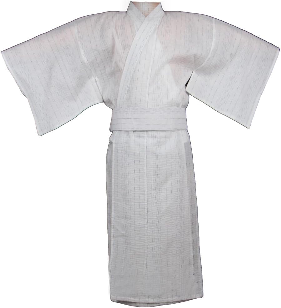 FANCY PUMPKIN Jinbei Men's Japanese Yukata Japanese Kimono Home Robe Pajamas Dressing Gown