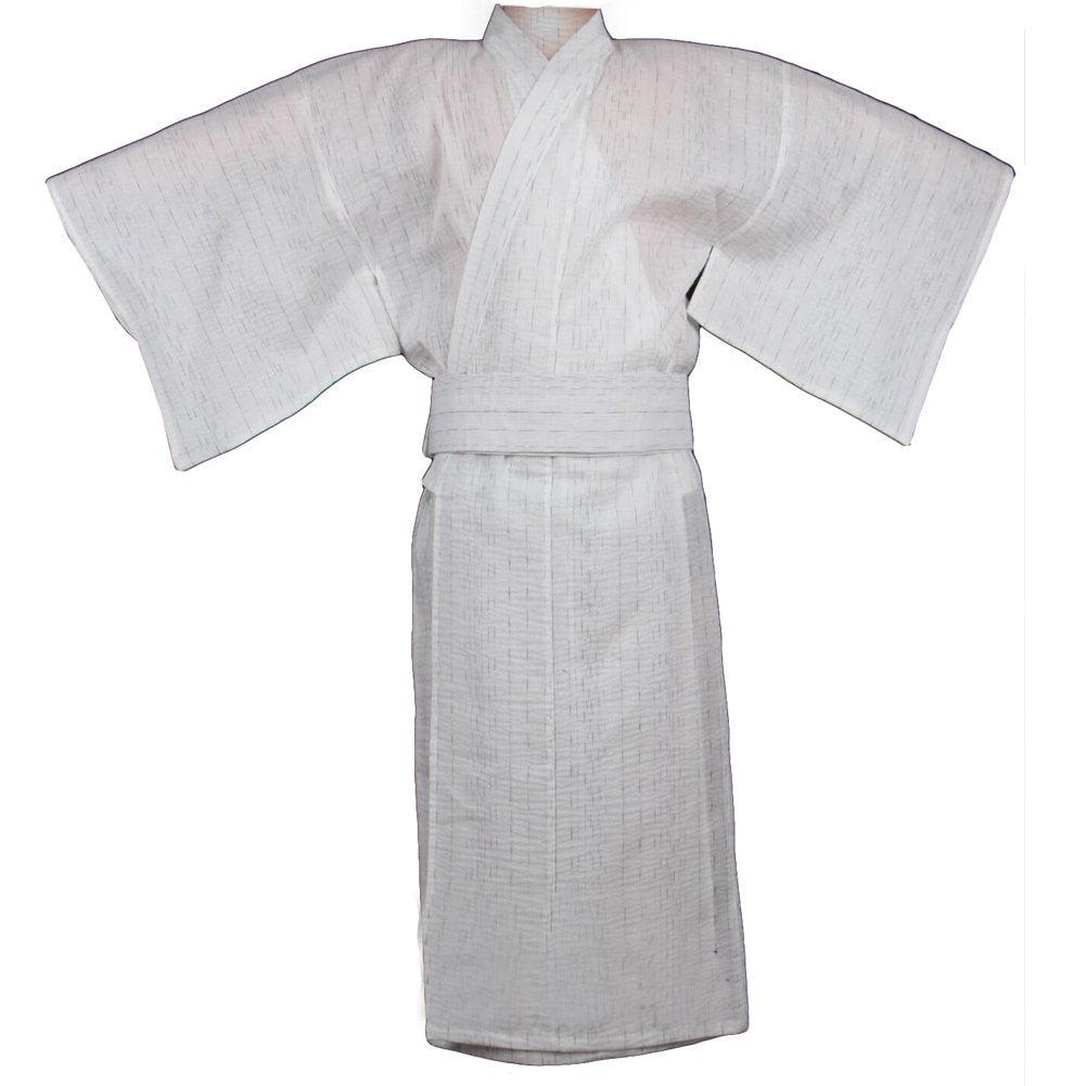 FANCY PUMPKIN Jinbei Men's Japanese Yukata Japanese Kimono Home Robe Pajamas Dressing Gown